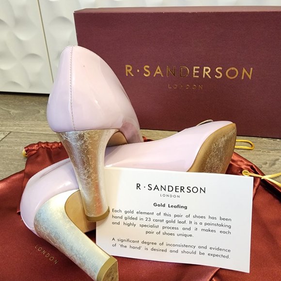 Rupert Sanderson - Linnet White Gold Lavender Patent - Size 36.5 - Picture 5 of 9